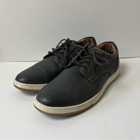 Rye by Hawker Rye Gray Lace Up Oxford Sneakers 9.5 - Picture 1 of 11